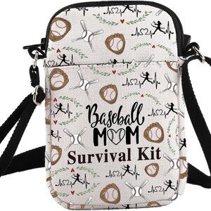 Durable Waterproof Baseball Mom Crossbody Bag - Carry Your Essentials with Style
